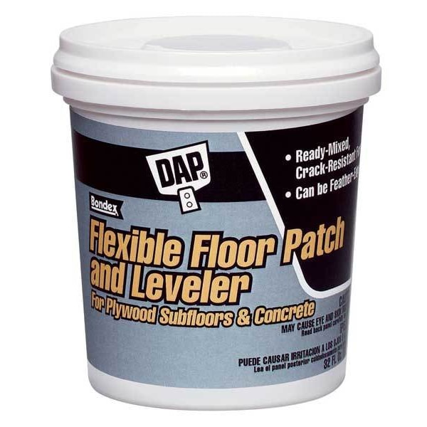 Dap Flexible Floor Patch & Leveler, 1 gal, Pail, Light Gray, Flexible Floor Patch & Leveler 59190