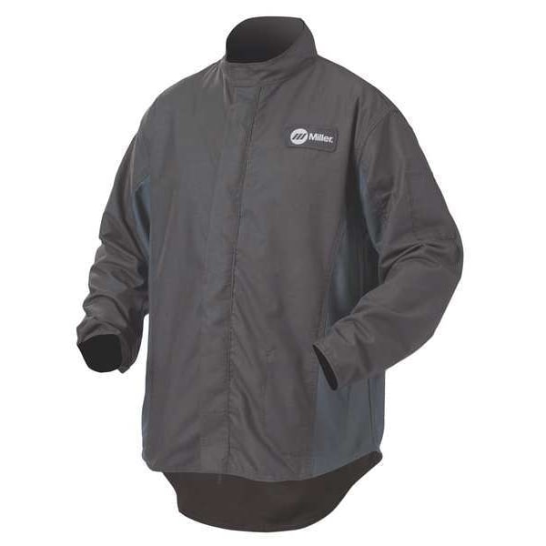 ジャケット・アウター REVERSIBLE PADDED NO COLLAR ZIP JACKET Miller Electric Welding Jacket, L, 30