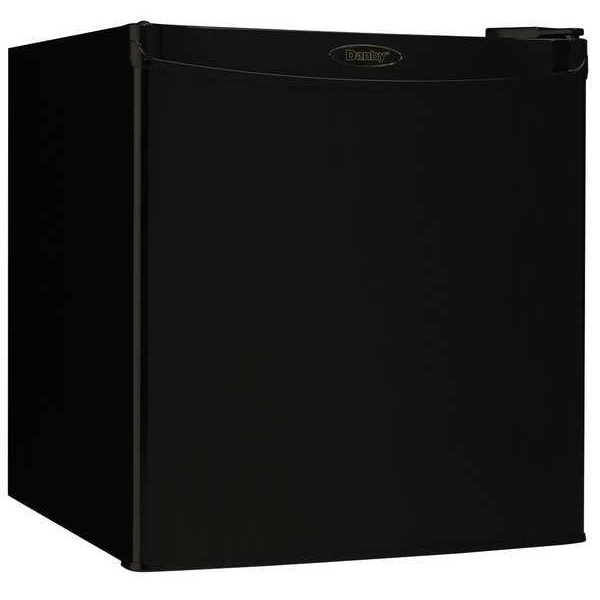 Danby Compact Refrigerator and Freezer, 1.7 cu ft, Black DCR016A3BDB Zoro