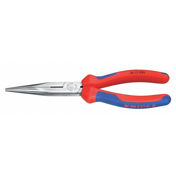 Knipex Needle Nose Plier, 8" L, 11/16" Jaw 26 12 200 Zoro