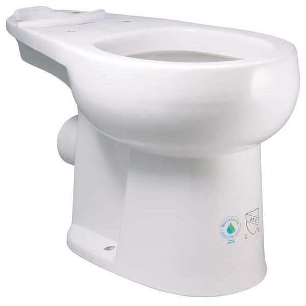 Liberty Pumps Toilet Bowl, 1.28 gpf, Gravity Fed, Floor with Back