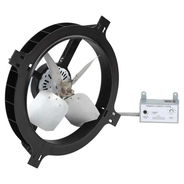 Dayton 1650 CFM Gable Mount Attic Fan, 120V 10W195 Zoro