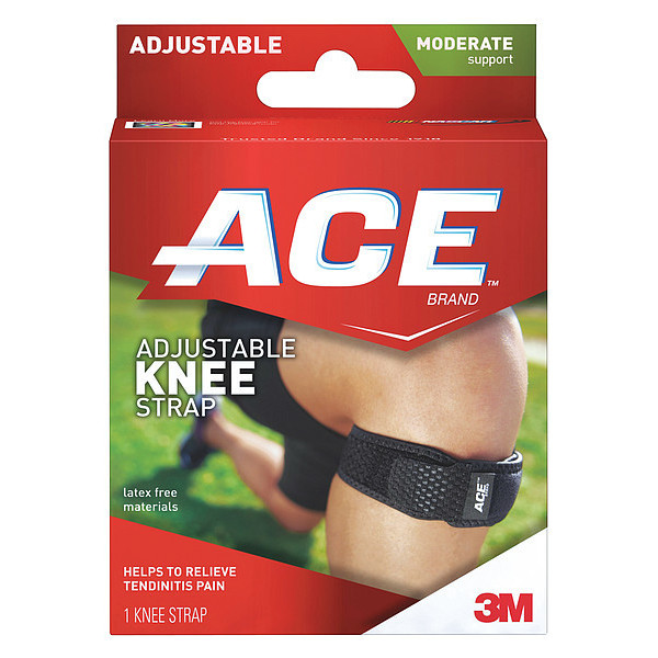Fascia Per Ginocchio ACE - Regolabile, Taglia Unica - Allevia Il Dolore Da Jumpers Knee, Runners Knee - Supporto Per Tendinite Rotulea E Condromalacia
