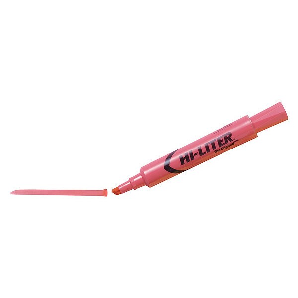 Hi-Liter Desk-Style Highlighter, Light Pink, Smear Safe Nontoxic ...