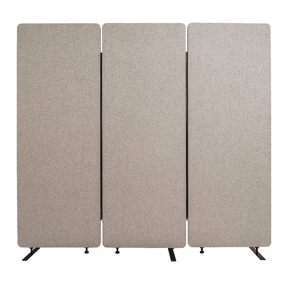 Luxor RECLAIM Acoustic Room Dividers, 3 Panels, Misty Gray RCLM7266ZMG