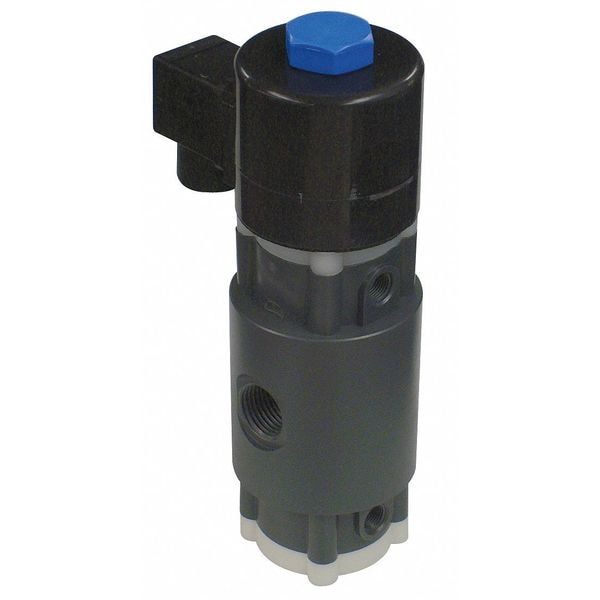 Plast-O-Matic 120VAC Solenoid Valve, Universal, 1/2 in Pipe Size ...