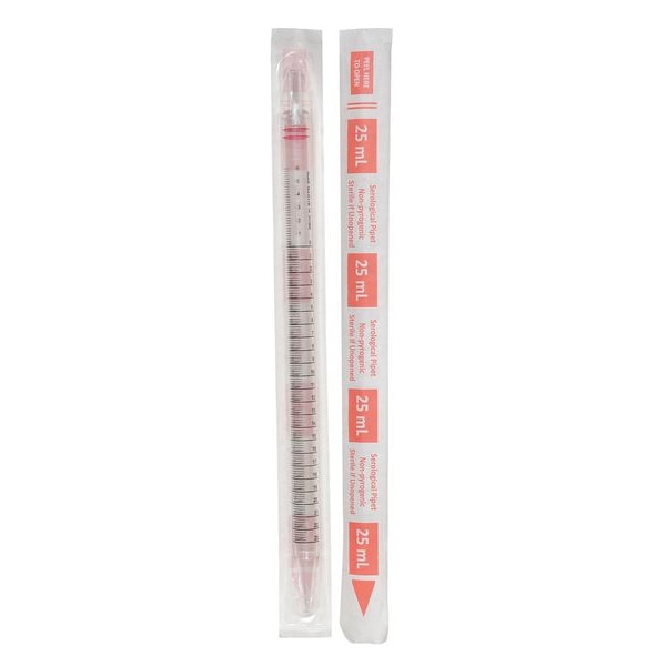 Zoro Select 25mL Pipet, Individually Wrap/Bag, PK200 (Formerly Lab