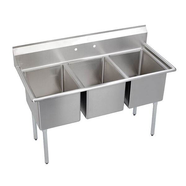 Elkay Floor Mount Scullery Sink, Stainless Steel Bowl Size 16" x 20