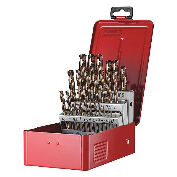 Dormer A295225 395.19 25pc. Cobalt 135 Degrees Drill Bit Set