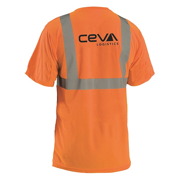 Occunomix SS Orange T-Shirt, Black Ceva Logo, 2XL LUX