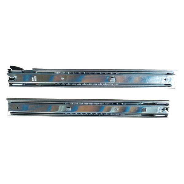 Westward Ball Bearing Drawer Slide, 99 lb.Load Capacity, 16 in L Closed