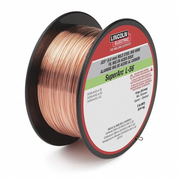 Lincoln Electric MIG Welding Wire, L56, .035, Spool ED030632 Zoro