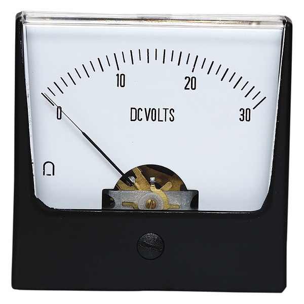 Zoro Select Analog Panel Meter, DC Voltage, 0-30 DC V 12G439