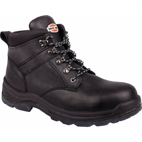 Iron Age Size 9 Men's 6" Work Boot Steel Work Boots, Black IA0101-9M | Zoro