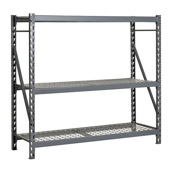 Edsal Starter Bulk Storage Rack, 48 in D, 96 in W, 3 Shelves ERW964896S