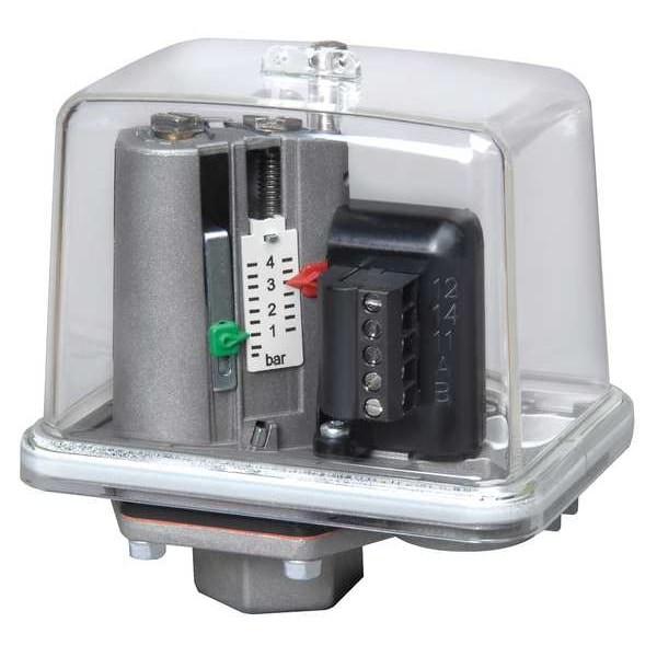 Condor Usa Pressure Switch, (1) Port, 1/4 in FNPT, SPDT, 11.6 to 464 psi, Standard Action MDR-F 32H-S UL