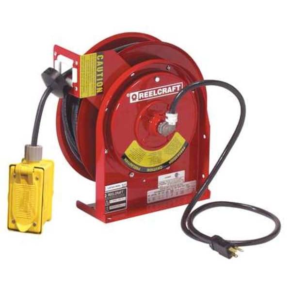 Reelcraft 45 ft. 12/3 Extension Cord Reel 20.0 A Amps 2 Outlets 120V AC