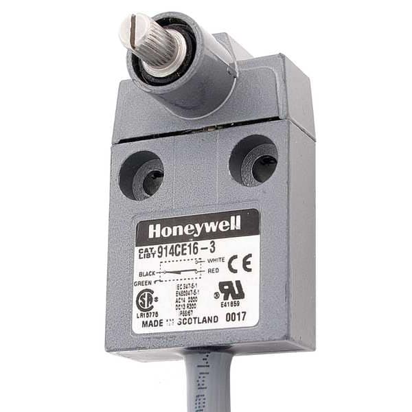 Honeywell Limit Switch, No Lever, Rotary, 1NC/1NO, 5A @ 240V AC, Actuator Location: Side 914CE16-6