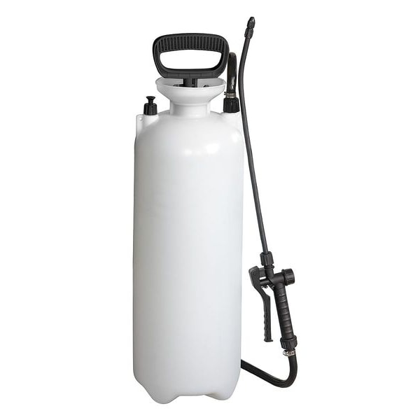 Westward 3 gal. Handheld Sprayer, Polyethylene Tank, Cone Spray Pattern, 42" Hose Length, 45 psi Max Pressure 12U476