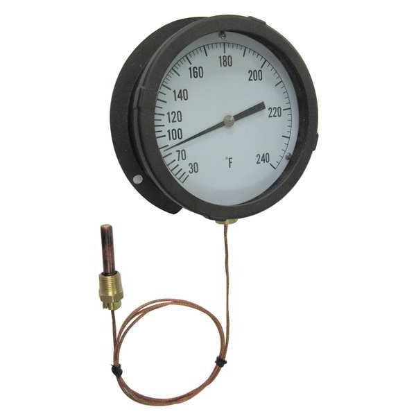 Zoro Select Analog Panel Mt Thermometer, 30 to 240F 13G217