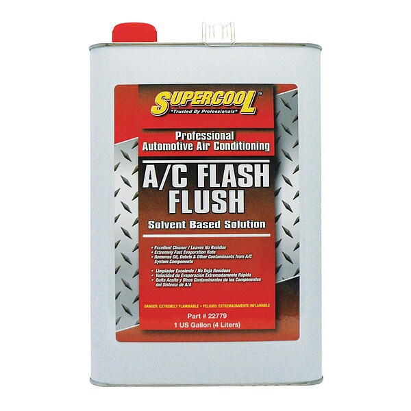 Supercool 22779 35.80 A/C Flash Flush, Solvent Based Can, 1 gal
