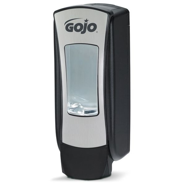Gojo ADX-12 1250mL Foam Soap Dispenser, Push-Style, Chrome/Black