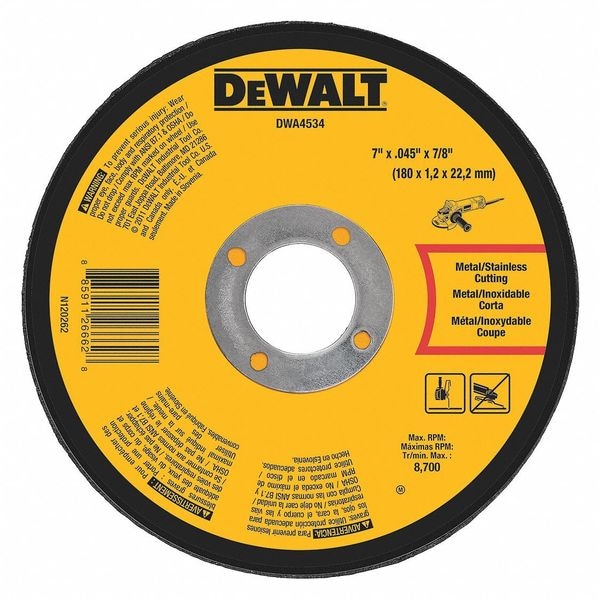Dewalt General Purpose Cutting Wheels DWA4534 | Zoro 
