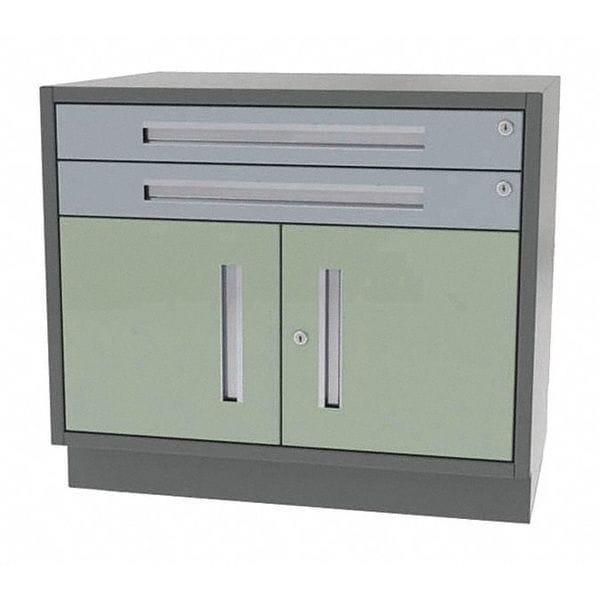 Greene Manufacturing Cabinet, 2 Drawer/Door, 42"Wx18"Dx28"H DT-4218-2000