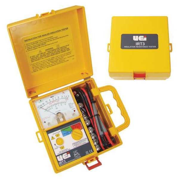 Uei Test Instruments Insulation Resistance Tester, Analog IRT3 Zoro