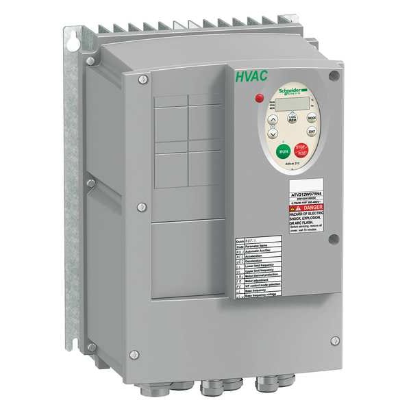 Schneider Electric Variable Frequency Drive, 3 HP, 400-480V ATV212WU22N4