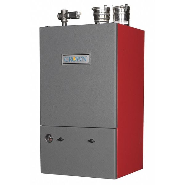 Crown Boiler Co Condensing Vent Hot Water Boiler, NG BWC070ENVT1PSU
