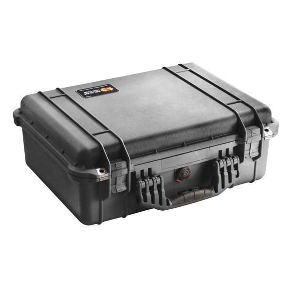 Pelican Black Protective Case, 19.78"L x 15.77"W x 7.41"D 1520-001-110