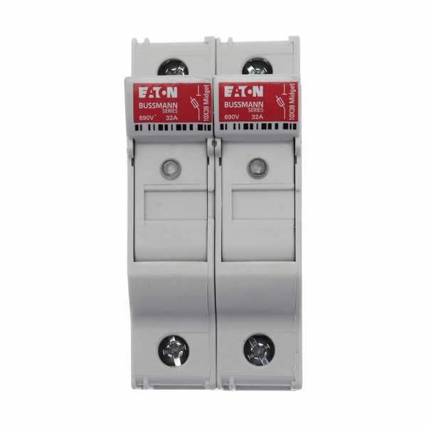Eaton Bussmann Finger Safe Fuse Block, 2 Poles, 30A Amp Range, 600V AC