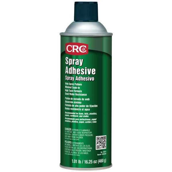 Crc Spray Adhesive, White, 24 oz, Aerosol Can 03018
