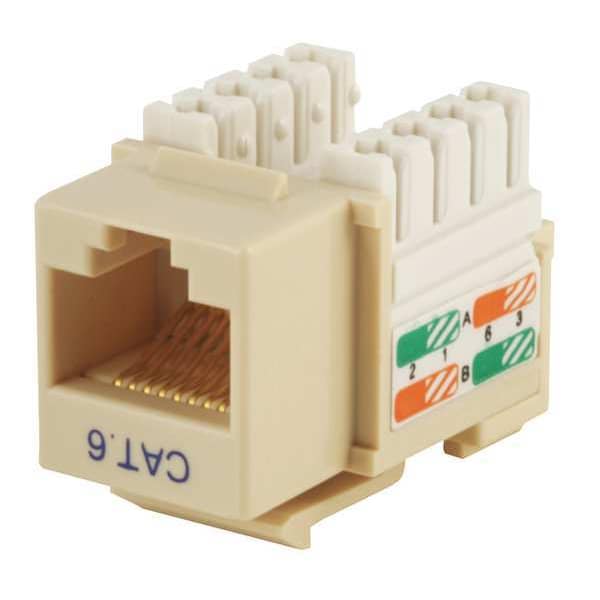 Monoprice Jack, Cat6, Punch Down, Beige 5381 Zoro