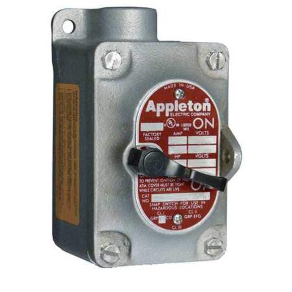Appleton Electric Tumbler Switch, EDS Series, 1 Gang, 4Way EDS175F4W