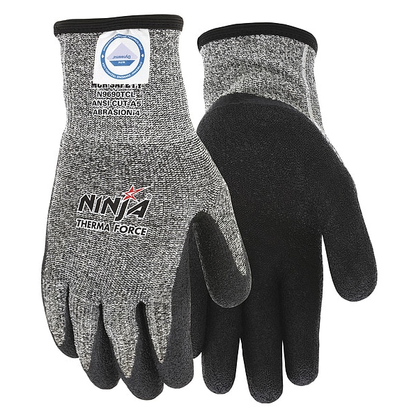 Mcr Safety CutResistant Gloves, XXL, Black/Gray, PR N9690TCXXL Zoro