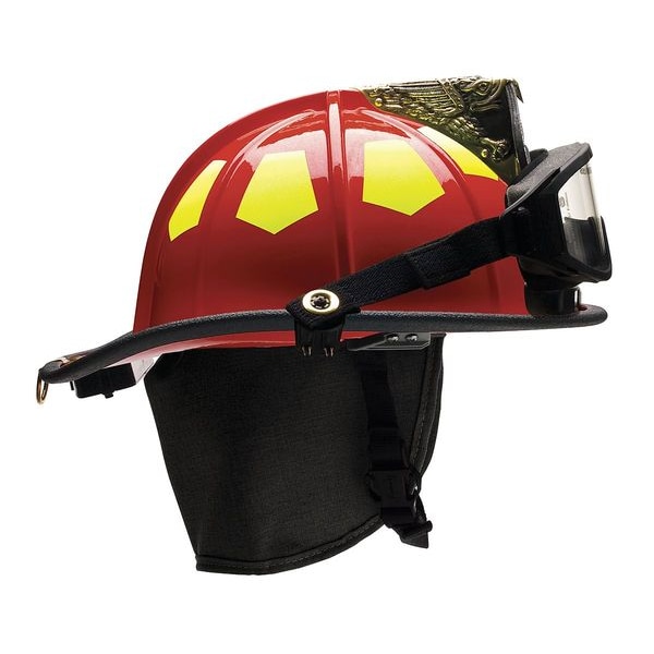 Bullard Fire Helmet, Red, Fiberglass US6RD6LGIZ2