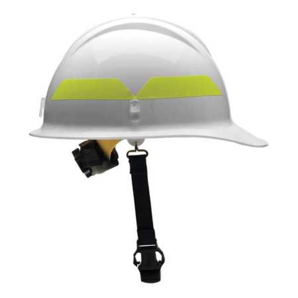 Bullard Fire Helmet, White, Thermoplastic FCWHR