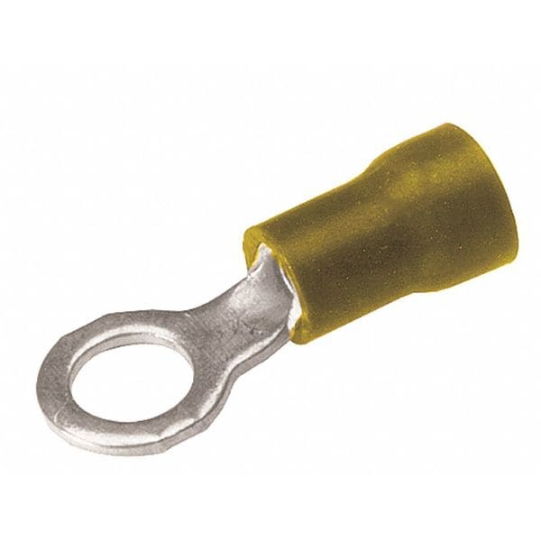 Burndy 1210 AWG Vinyl Fork Terminal 4, 6 Stud TP106 Zoro