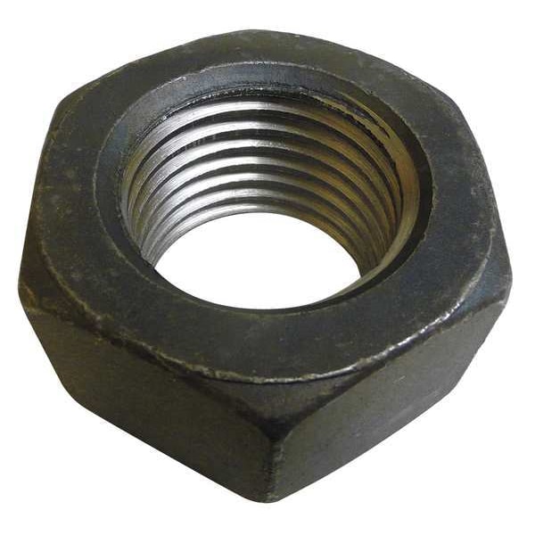 Zoro Select Hex Nut, 2-1/4"-12, Steel, Grade 8, Black Oxide, 1-15/16 in Ht 301688G