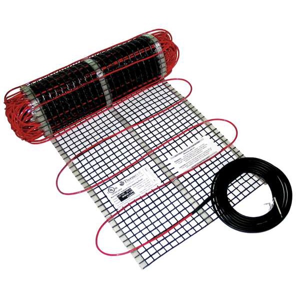 Thermosoft Electric Floor Heating Mat, 30 ft. L, 120V WW30120 Zoro