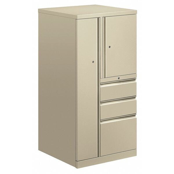 Hon Wardrobe/Personal Storage Tower, 481/2"H x 24"W x 24"D, Putty