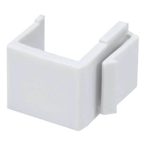 Monoprice Blank Inserts For Keystone Wall Plates - 10-Pack, White, Covers Unused Ports