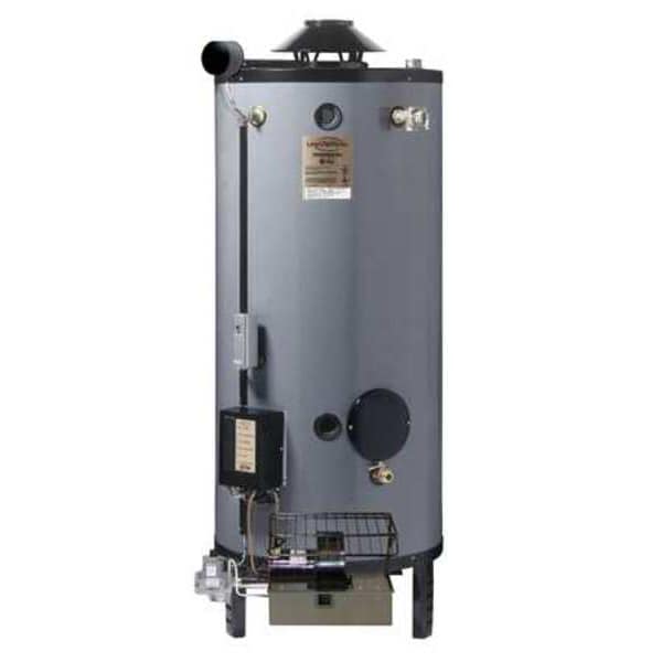 RheemRuud Natural and LP Gas Commercial Gas Water Heater, 100 gal