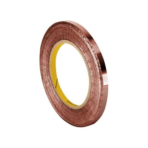 3M Foil Tape, 1/2 In. x 6 Yd., Copper 1181 | Zoro