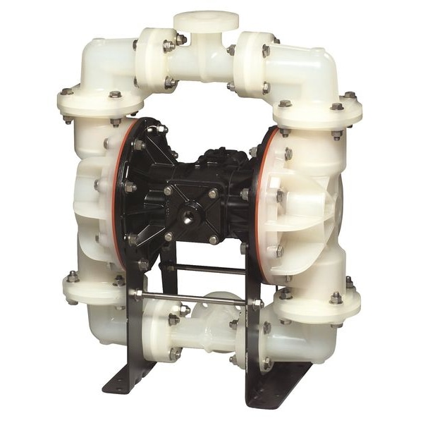 Sandpiper Double Diaphragm Pump, Polypropylene, Air Operated, 100 GPM S15B3P2PPUS000.