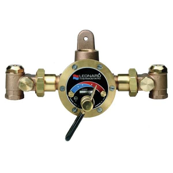 Leonard Valve Steam and Water Mixing Valve, Brass TMS25RF Zoro