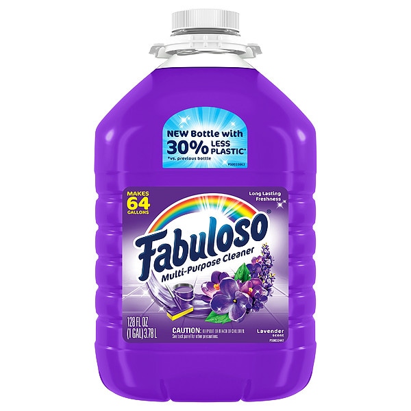 Fabuloso All Purpose Cleaner, Bottle, 1 gal, Concentrated, Lavender, 4