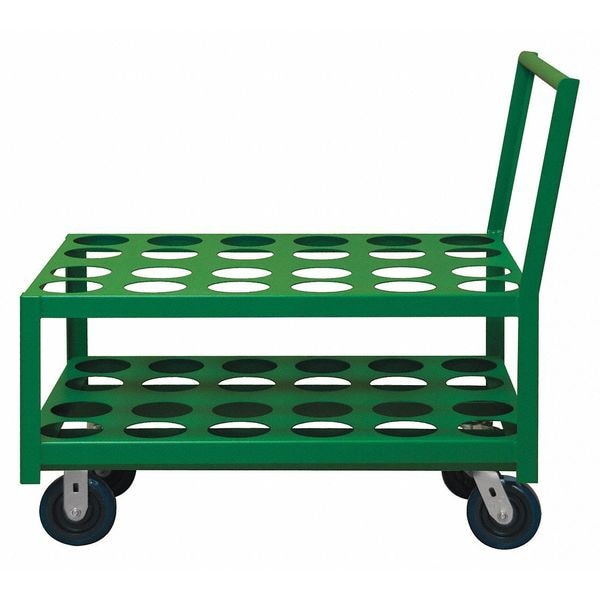 Zoro Select Medical Cylinder Cart, 2000 lb., 36 In.L MCC24366PU83T